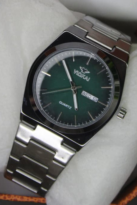 Viokai Elegance Round Watch - Scratch-Resistant Glass