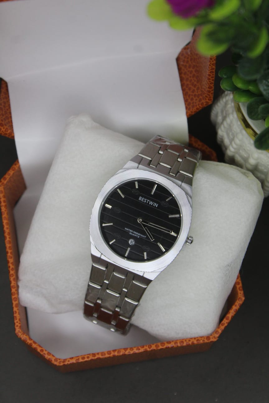 BestWin Elegant Slim Butterfly Lock Watch – Stainless Steel