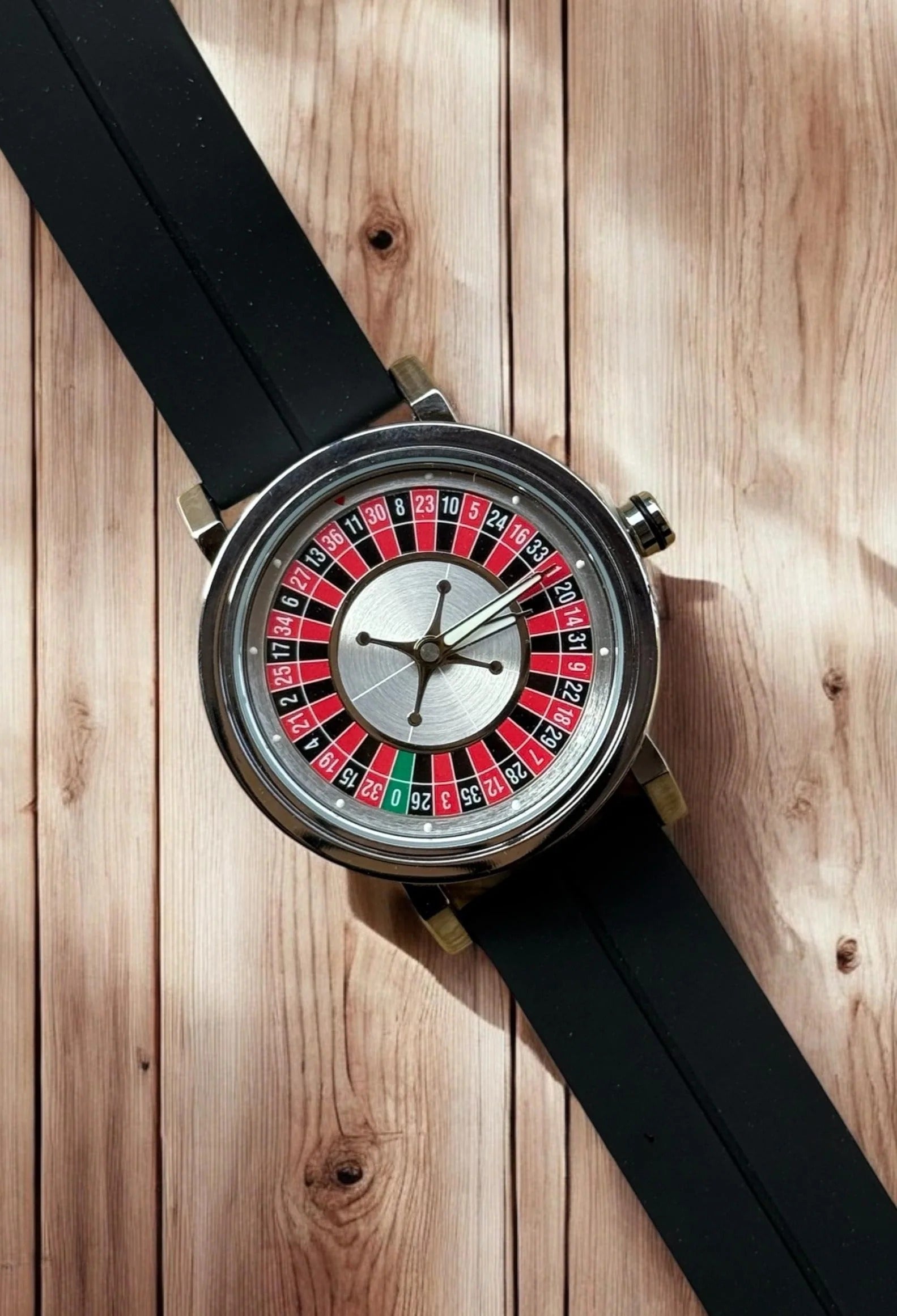 Rotatory Dial Watch with Silicon Straps & Magnetic Lock