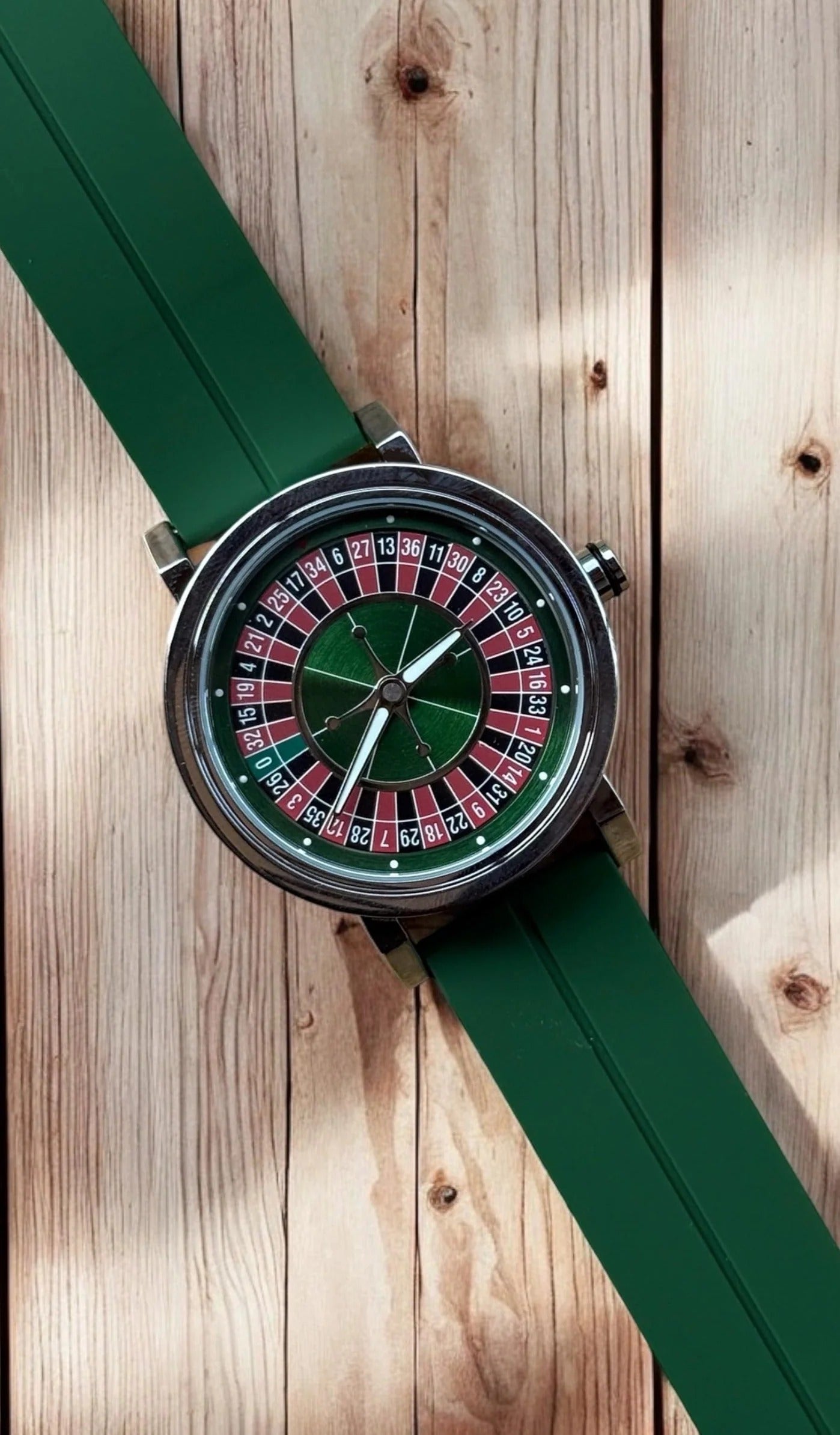 Rotatory Dial Watch with Silicon Straps & Magnetic Lock