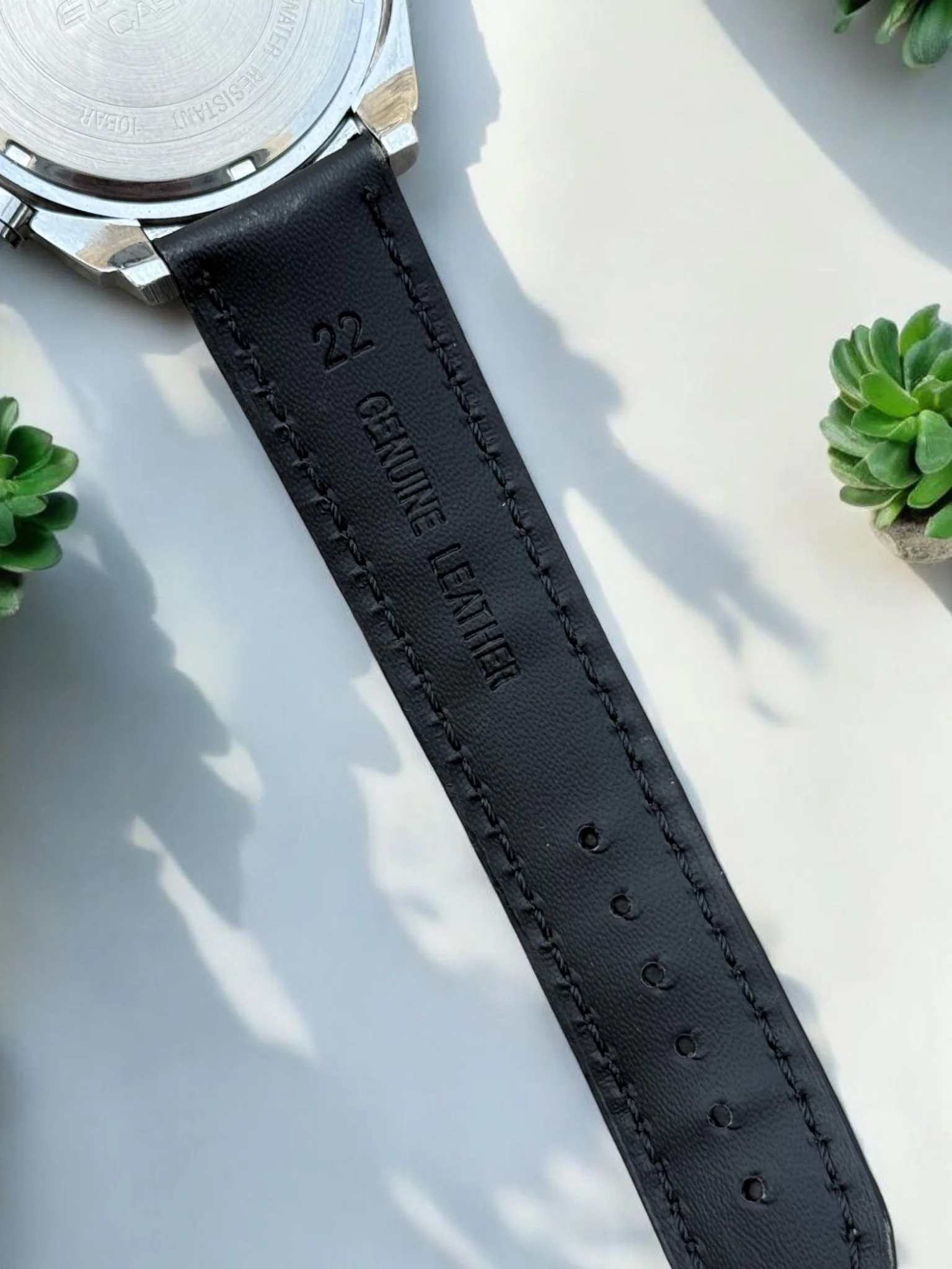 EDI-Cas Chronograph Watch - Stainless Steel Dial Case