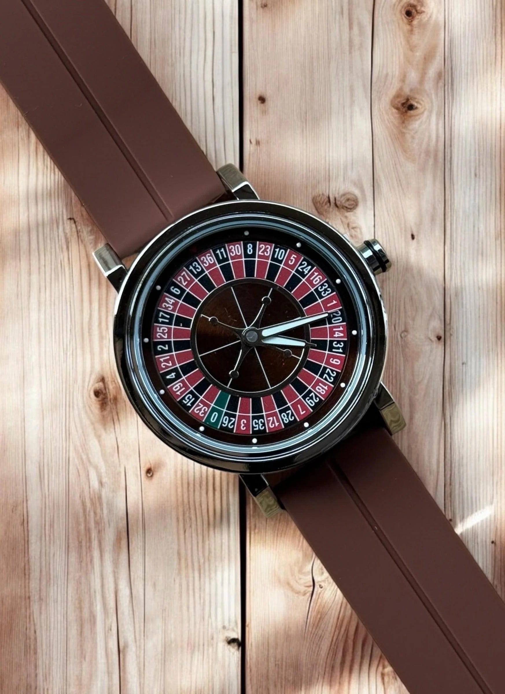 Rotatory Dial Watch with Silicon Straps & Magnetic Lock